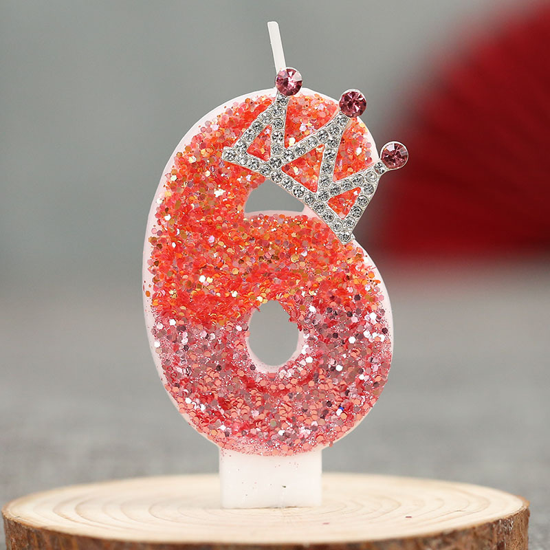 Velas de cumpleaños numéricas creativas con corona, decoración para pasteles – Producto caliente en Temu