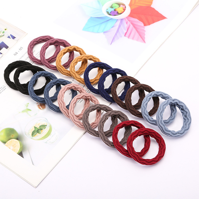 5-20 hair bands hair rubber bands high elasticity does not hurt hair accessories cute princess seamless hair rope headdress