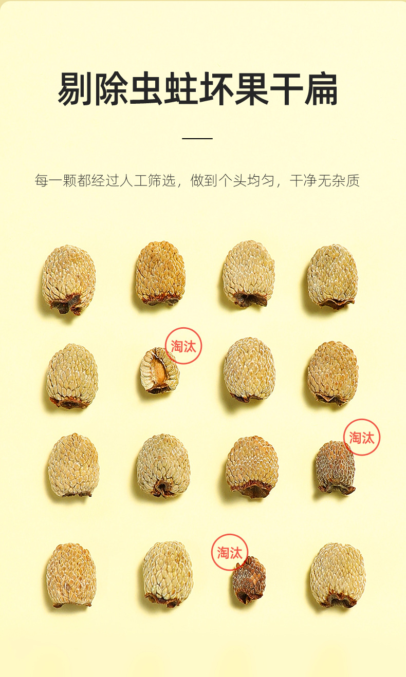 Dried Raspberry Fruit 100g Round Jar Fu Pen Zi Anhui Origin Natural Sun Dried Herbal quality and texture