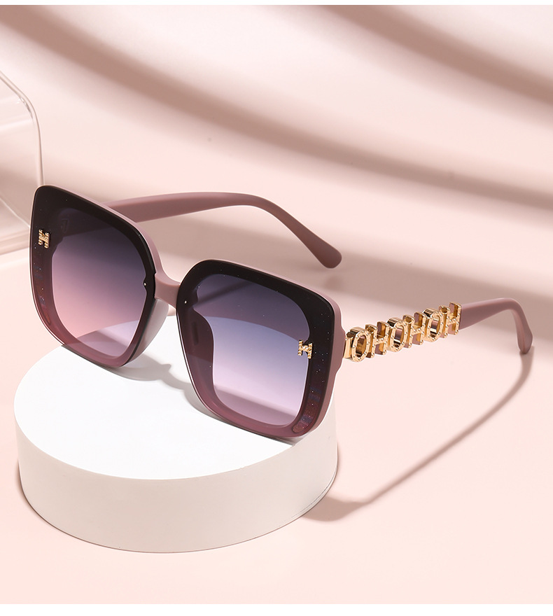 Leichte Luxus-Sonnenbrille mit Polarisierung, modischer großer Rahmen, vielseitige Sonnenbrille, grenzüberschreitende Brille, Anti-UV, hochwertige Sonnenbrille