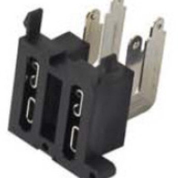 供应汽车保险丝座汽车电子产品卧式保险静保险座