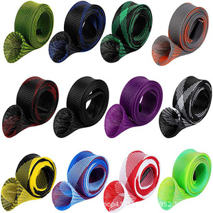 Cross-Border 30mm* 1.7m Fishing Rod Cover Telescopic Fishing Rod Protective Cover Pet Woven Mesh Tube Nylon Woven Casing Hot