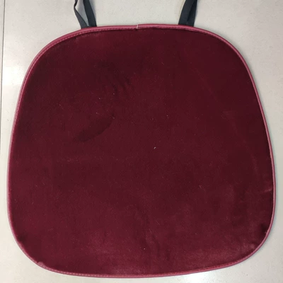 style faux mink velvet air: Wool pad - faux-mink-velvet-square-pad-wine-red