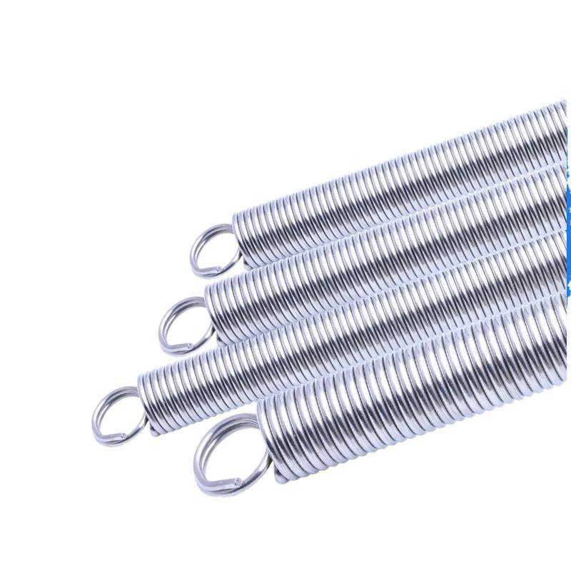 现货450长304不锈钢拉簧拉力拉伸弹簧双圈闭口圆环弹璜可定 制定