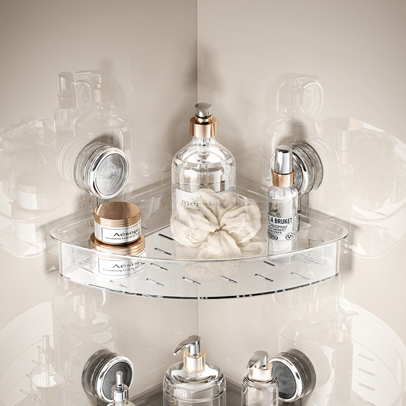 ventura esquina estante de almacenamiento en la pared sin perforación estante de esquina colgado en la pared estante de esquina baño inodoro estante de almacenamiento triangular inodoro