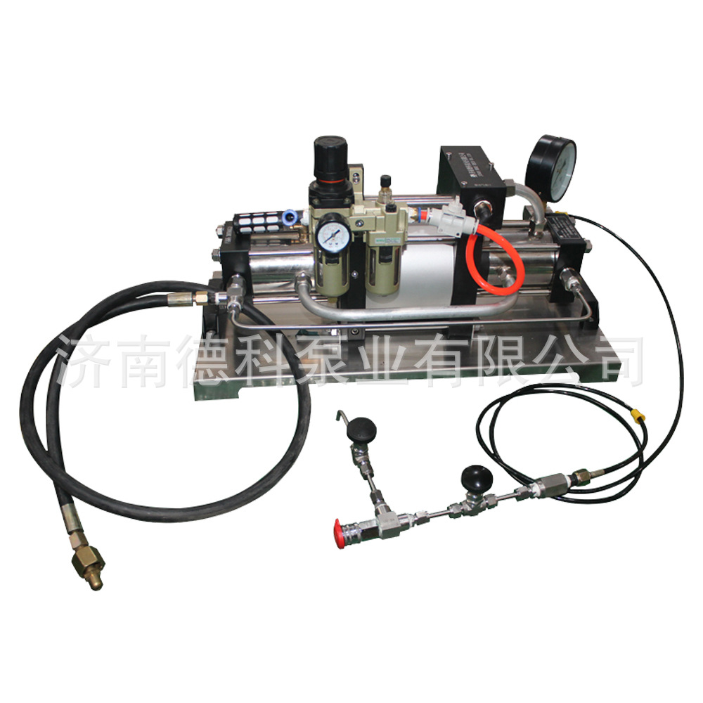 德科空气增压设备氮气弹簧充氮检测机大流量输出气密性试验台