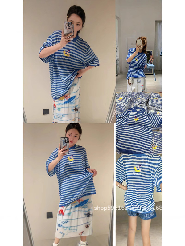 In Stock Now! 25 New Summer Styles for Pool Parties, Knitted Thin 100% Lyocell Tencel Short-Sleeve T-Shirt for Women
