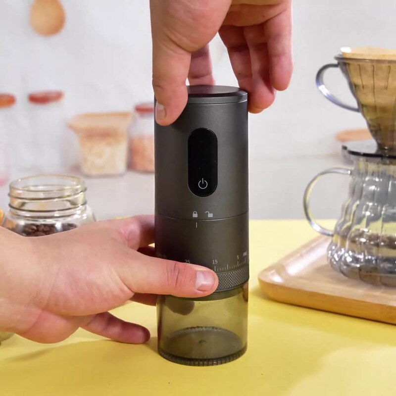 Bean Grinder Small Electric Coffee Utensils Outdoor Portable Coffee Grinder Home Office Electric Grinder