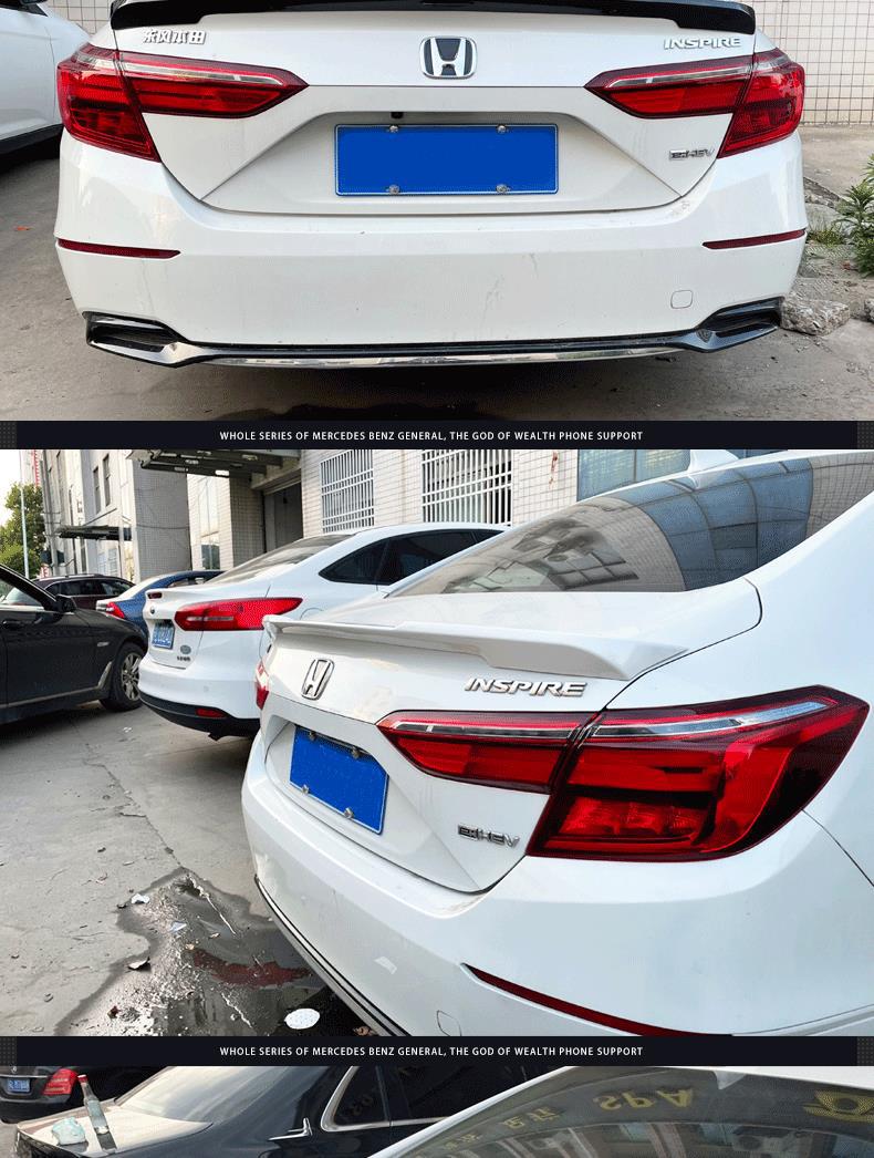 Honda Accord 18-22 Model Rear Wing, Exclusive Decorative Parts for Inspire Exterior, No-Drill Sports Blade Rear Wing