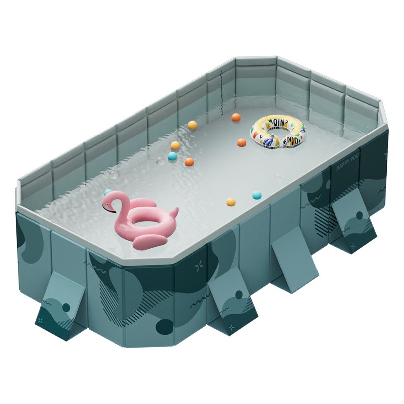 Nuo swimming pool thickened wear-resistant inflatable swimming pool outdoor inflatable-free foldable pool Children's household pool