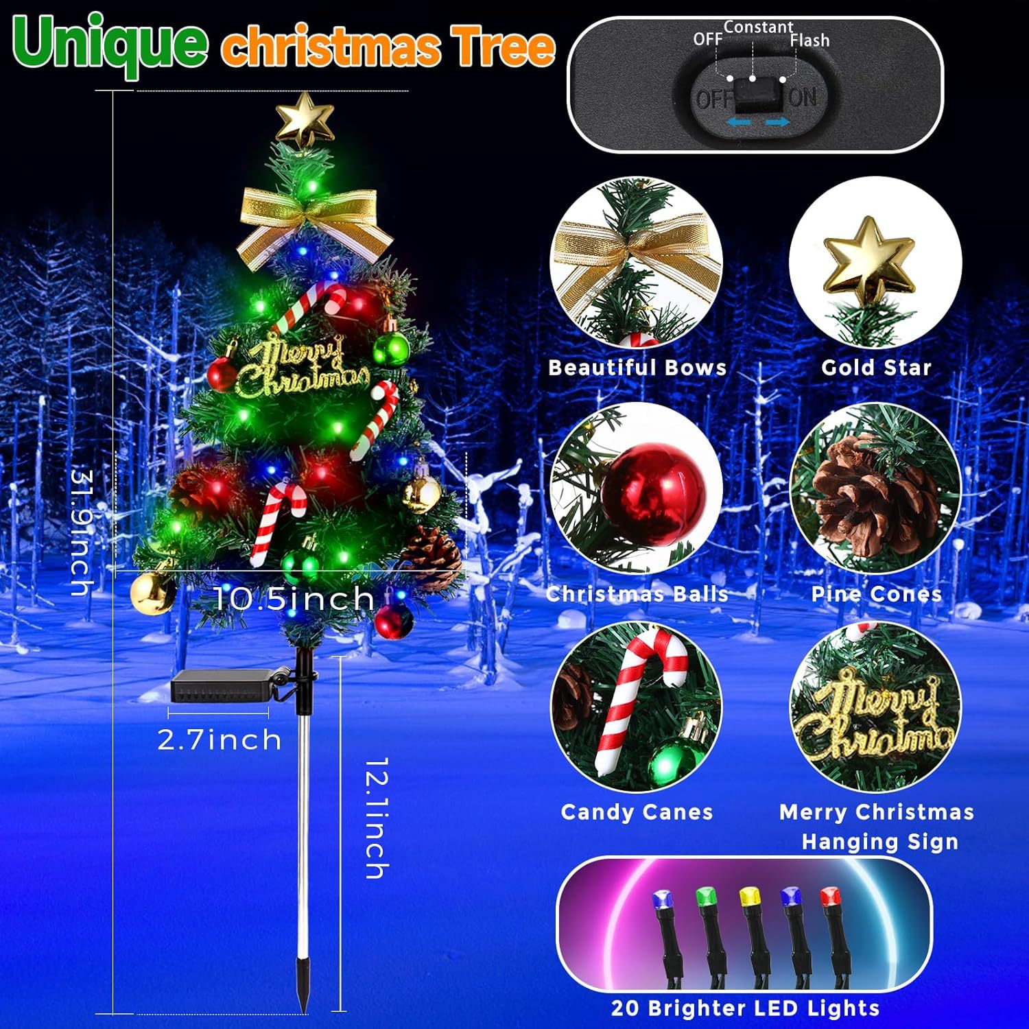 지팡이 크리스마스 트리