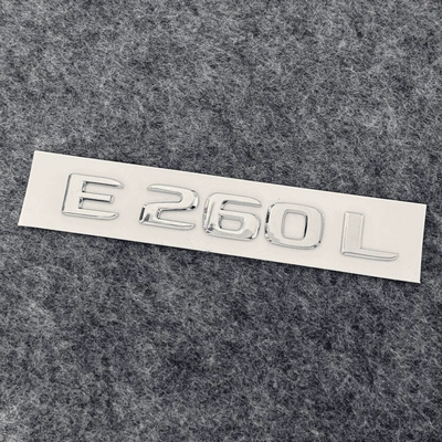 Car logo – lettering - standard-e260l-same-as-original-car-bright-silver