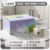 JX06 [Gift Box Sky Gray Silver] Single pot+4 cup holder+base