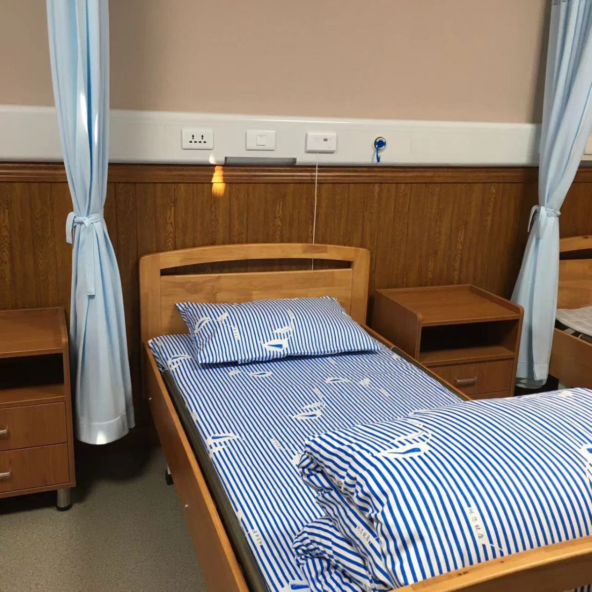 푸른 건강한 꽃 두꺼운 폴리 에스테르 면