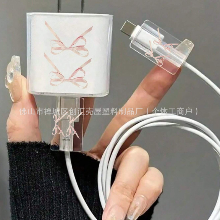 핑크 bowknot [충전 헤드 기어 1 스레드 biter 2]]