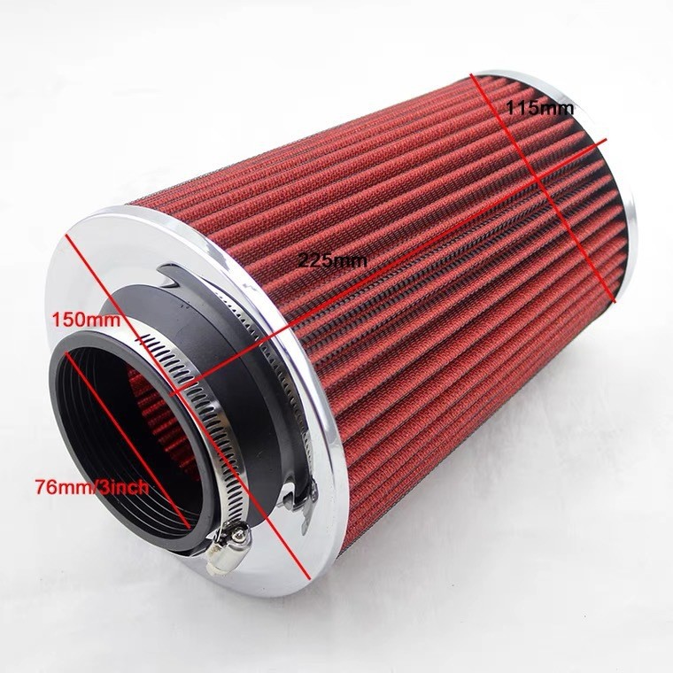 Car Air Intake Modification Air Filter Element 76mm 101mm 3Inch 4Inch Mushroom Head Universal