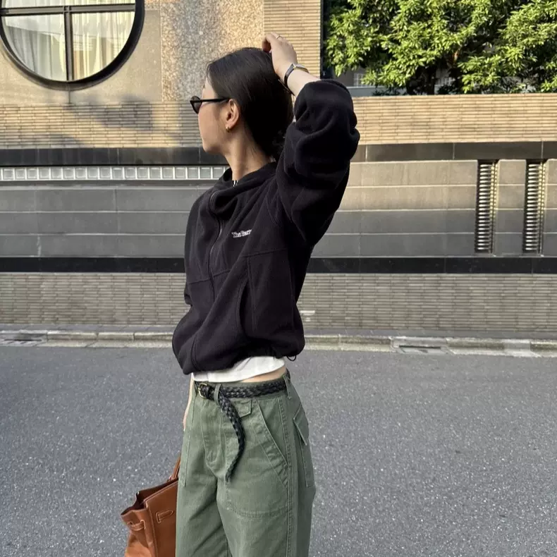 现货2025秋季新韩国东大门th*Bar*net连帽卫衣外套裤摇粒绒套装女