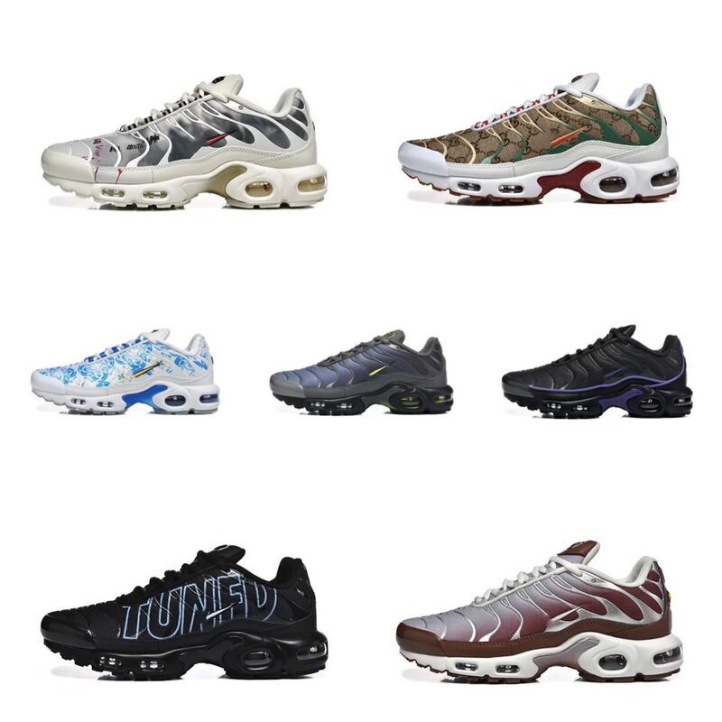 New Half-Size Max Tn Full-Length Air-Cushion Shoes for Men and Women, Large-Size Sports Shoes, Mesh Casual Breathable Running Shoes