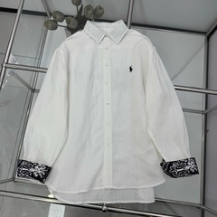 南油の正確な版のr1の馬は刺繍の亜麻のシャツの25の新型の古いお金のファッションの札の綿麻の青花の襟のシャツをマークします。