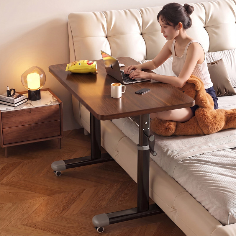 Adjustable height computer desk for bedroom, home use, bedside table, movable desk, simple office desk, adjustable height workbench Adjustable height computer desk for bedroom, home use, bedside table, movable desk, simple office desk, adjustable height workbench