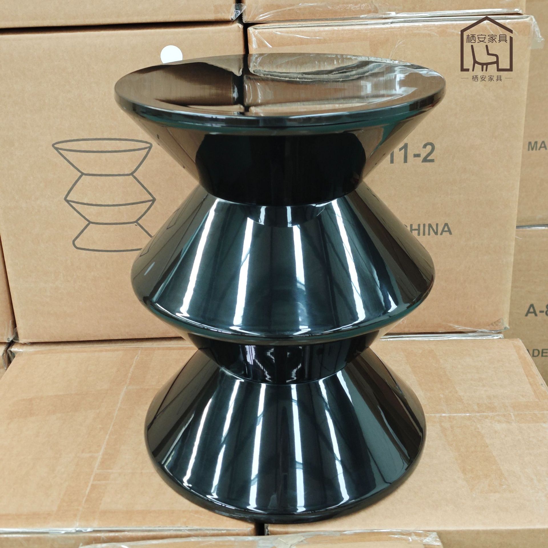 Ins sofá lado de varios pequeños taburetes rojos pequeños taburetes redondos creativos de cabecera de la mesa de té adornos de fábrica personalizados