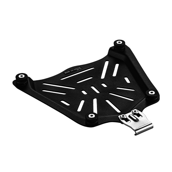 25L-100L plano plata aleación de aluminio tronco anti-caída impermeable a prueba de polvo con forro de cuero multi-accesorios