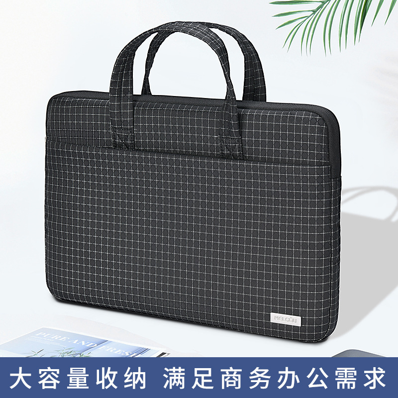 Neutral Computer Handbag Laptop Bag Suitable for Apple Lenovo 14-Inch 15.6 Large Capacity Ultra-Thin Bag
