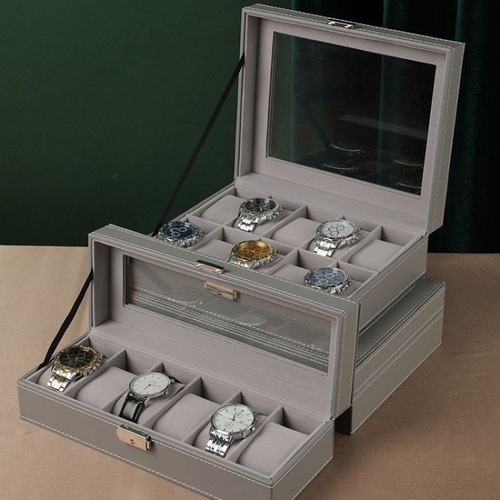 手表盒多款式收纳盒家用箱名表收藏礼物包装展示盒跨境一件代发