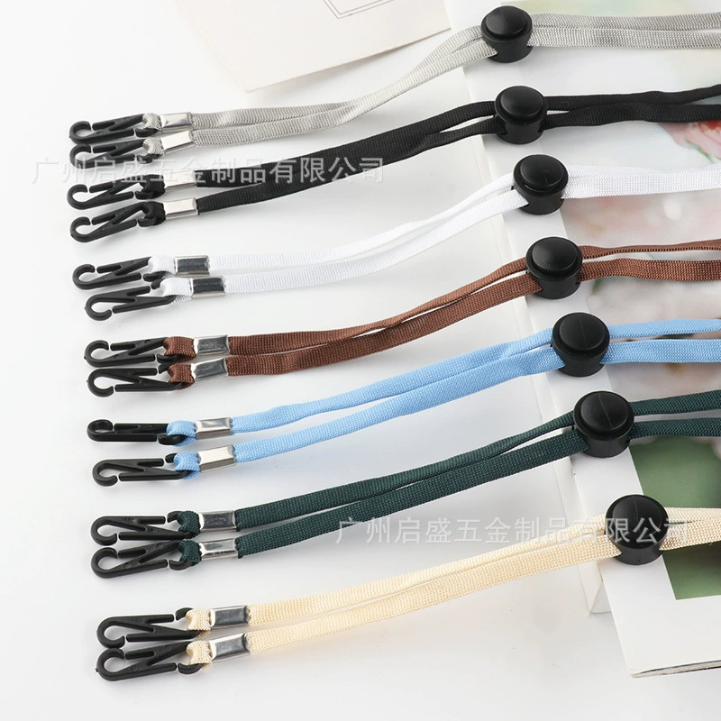 Ветрозащитная Веревка Регулируемая цветная шляпа веревка эластичная леска Регулируемая шляпа рыбака маска шляпа от солнца шнур для защиты ушей