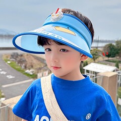 Children's Summer Sun Hat, Unisex Straw Hat with Brim, Korean Style, Breathable Cartoon Sun Hat for Outdoor Activities, Cute Boy and Girl Sun Protection Hat