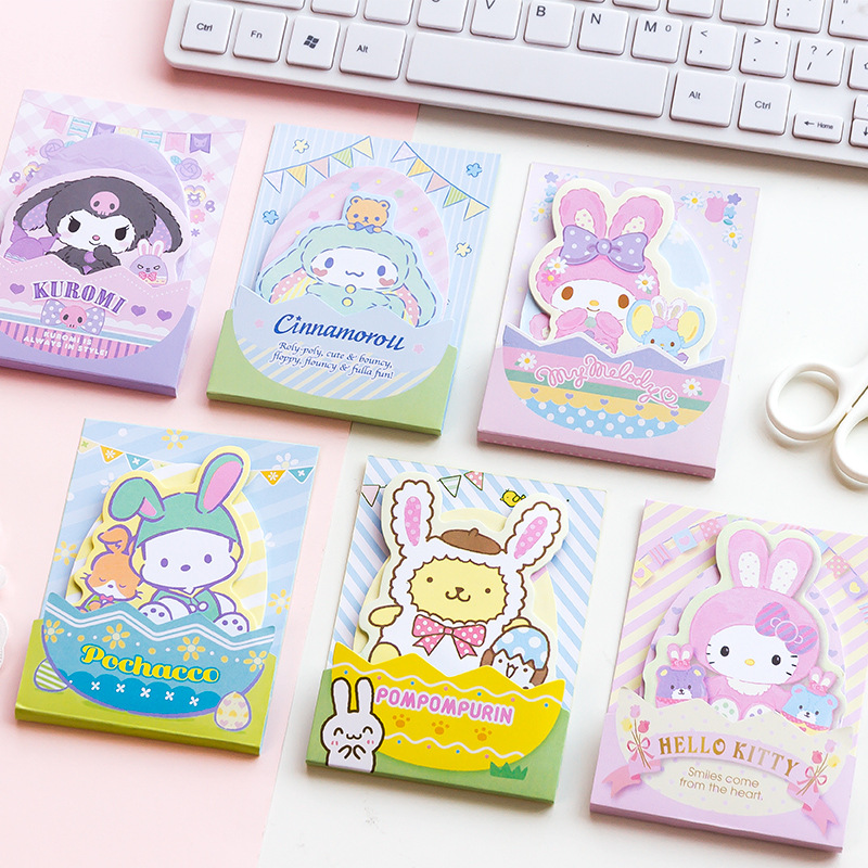 Cartoon Sanrio Easter egg sticky note office message memo sticky note paper Foreign trade Wholesale