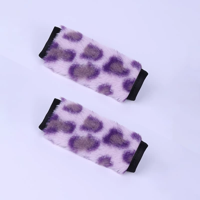 door handle cover, Other Automotive Interior Supplies - 2-purple-leopard-print-car-roof-pull-gloves