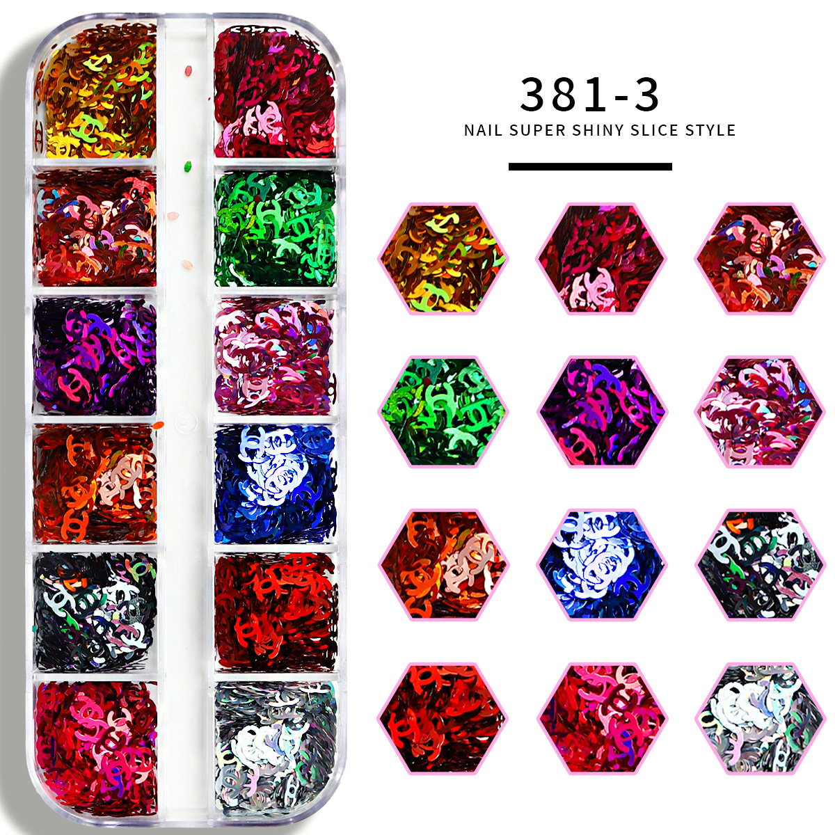 MJSP - 381 - 3 ¿ lentejuelas de letras