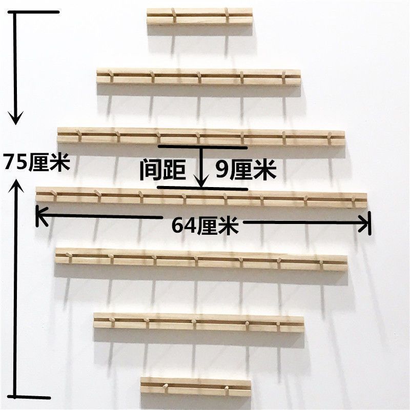 소나무 원형 스트립 세트 1개