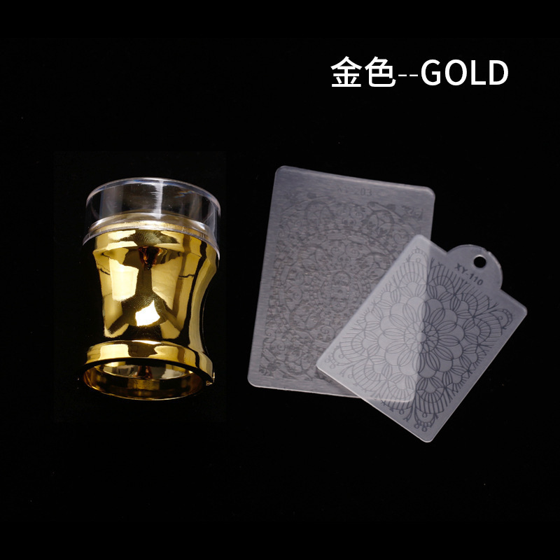 可擦拭美甲硅胶印章法式巨粘透明印花工具DIY美甲钢板图案转印章|undefined