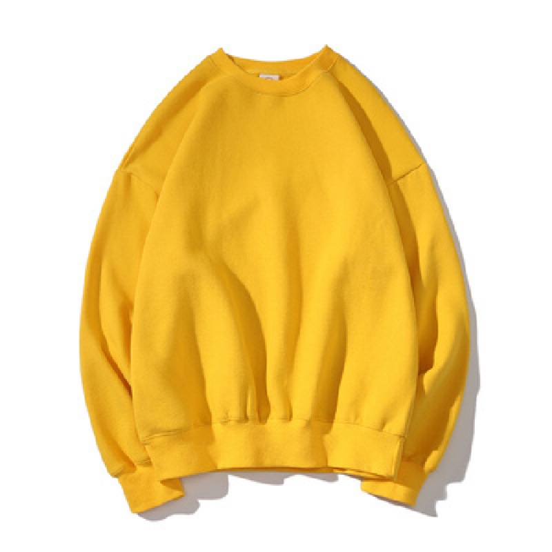 Comercio exterior al por mayor en stock más tamaño 200kg hermana gorda suelta cuello redondo coreano color sólido hombres y mujeres pareja suéter ins moda