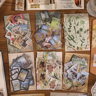 Retro sticker, museum, stickers, scheduler, DIY