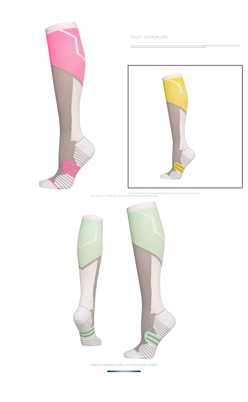 Unisex Sports Color Block Nylon Socks display picture 1