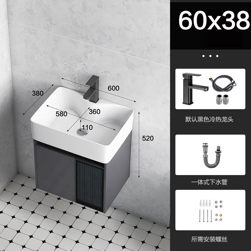 Baño de aluminio espacio puerta de vidrio gabinete de baño pequeño gabinete de lavabo doméstico combinación balcón lavabo piscina