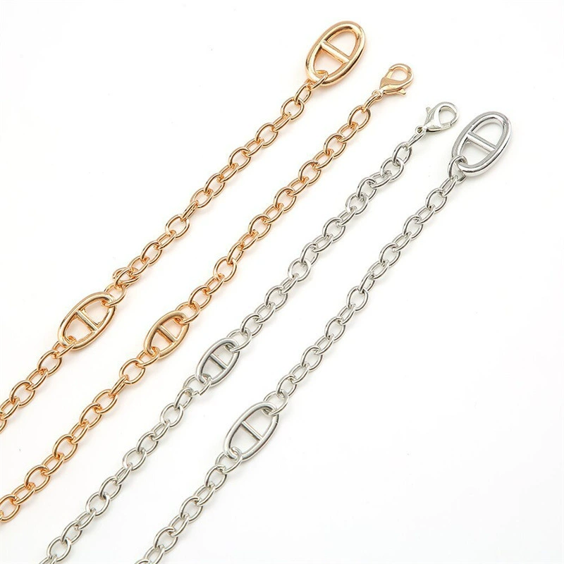 Summer metal fashionable chain, universal brand shirt, (Cross-border trading), high-quality style