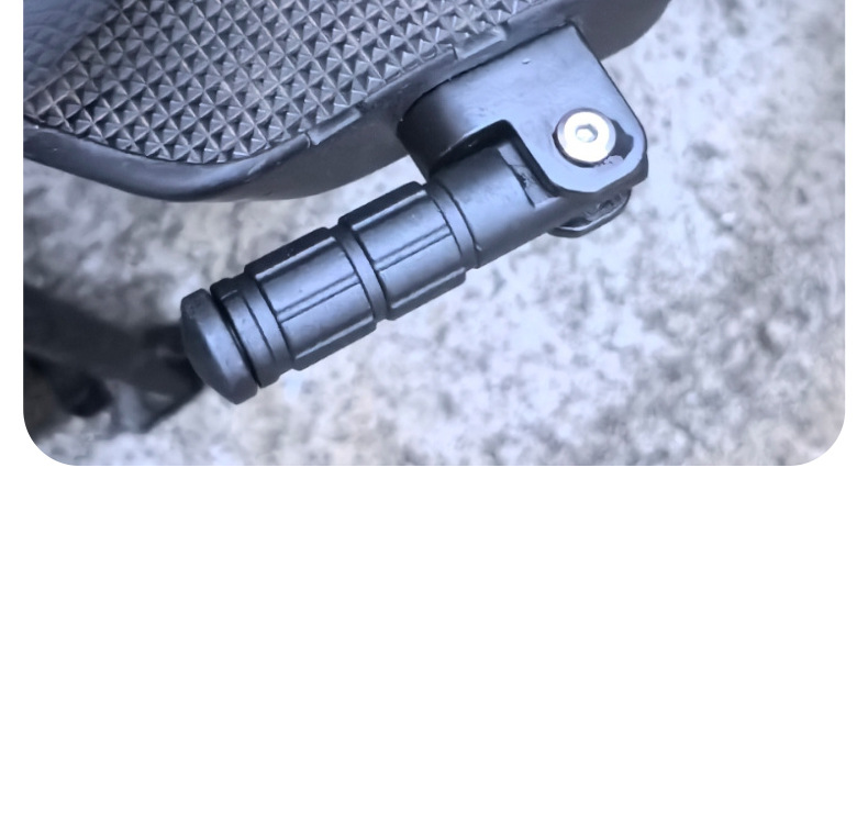 Universal Compatible Electric Vehicle Aluminum Alloy Foldable Round Foot Pedal, Thickened and Durable Front Footrest, Original Vehicle Wear-Resistant Accessory