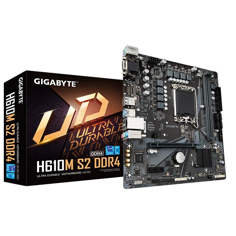 Подходит для Intel Gigabyte H610M S2, поддерживает процессоры 12-го/13-го поколения LGA1700