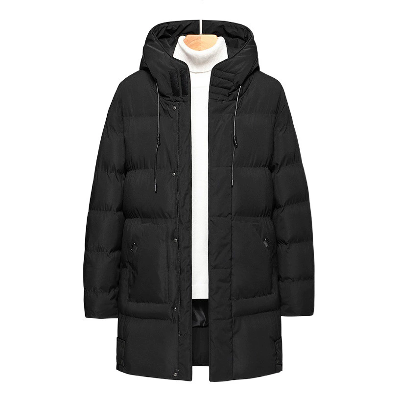 Осенне-зимнее молодежное повседневное пальто средней длины с хлопковой подкладкой, мужская зимняя утолщенная куртка больших размеров с хлопковой подкладкой, пальто в корейском стиле, производитель хлопковых стеганых пальто