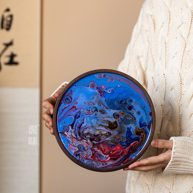 Serie Yuanchuan · estilo de disco de resina cuatro patrones sujetos al producto real