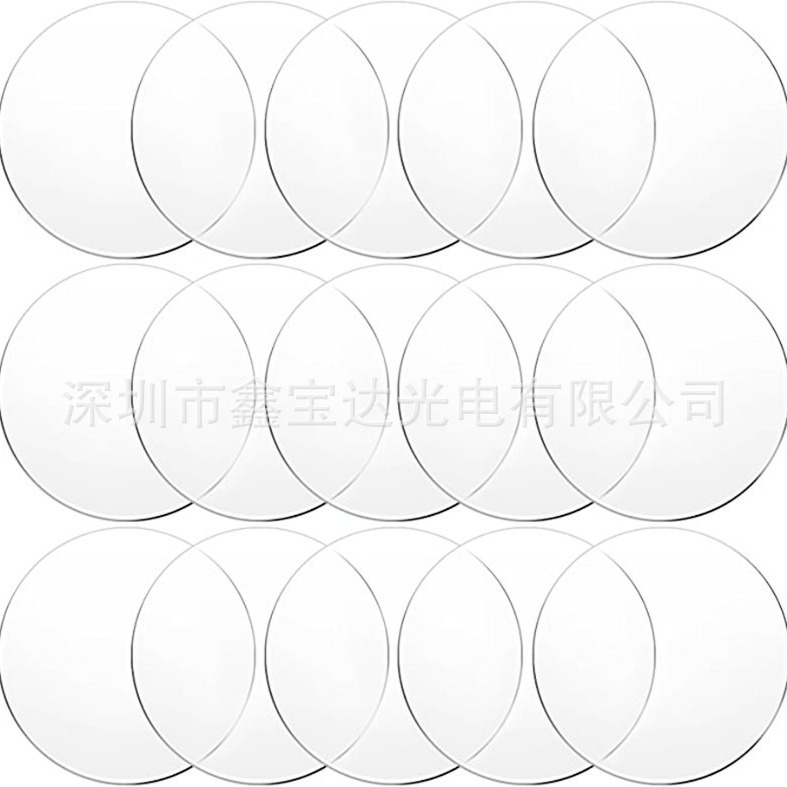 30片透明亚克力圆板 亚克力透明片diy圣诞装饰品工艺用品跨境热销