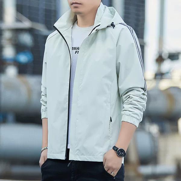 Jacket Men's Spring Autumn and Winter 2025 New Style Jacket Men's Trendy Brand Rush Clothes Men's Handsome Casual Hooded Tooling