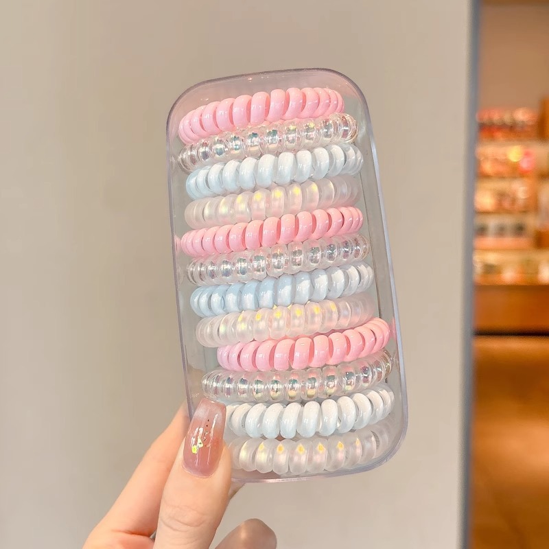 Línea telefónica anillo para el cabello femenino 2025 nueva cuerda para la cabeza sin costuras banda de goma elástica de alta calidad tocado de cuerda para el cabello coreano