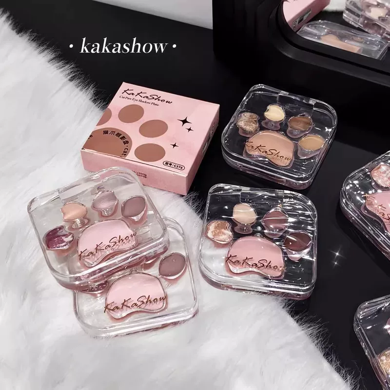 Палетка теней Kakashow Cat Pack, диск пятицветных теней C376 матовый жемчужный светло-земляной оттенок доступная летняя ню forex?