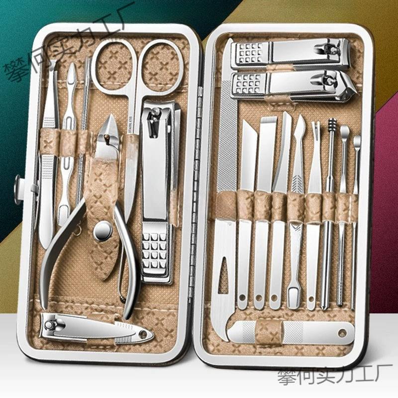 Набор кусачек для ногтей, полный набор кусачек для ногтей, косые кусачки для ногтей, инструмент для педикюра, инструмент для чистки ушей