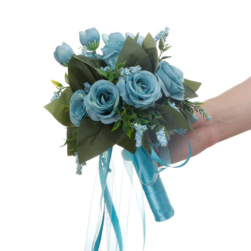 Baoxin Wedding Products Bridal Bridesmaid Wedding Bouquet Forest Rose Small Bouquet Foreign Trade Simulation Bouquet